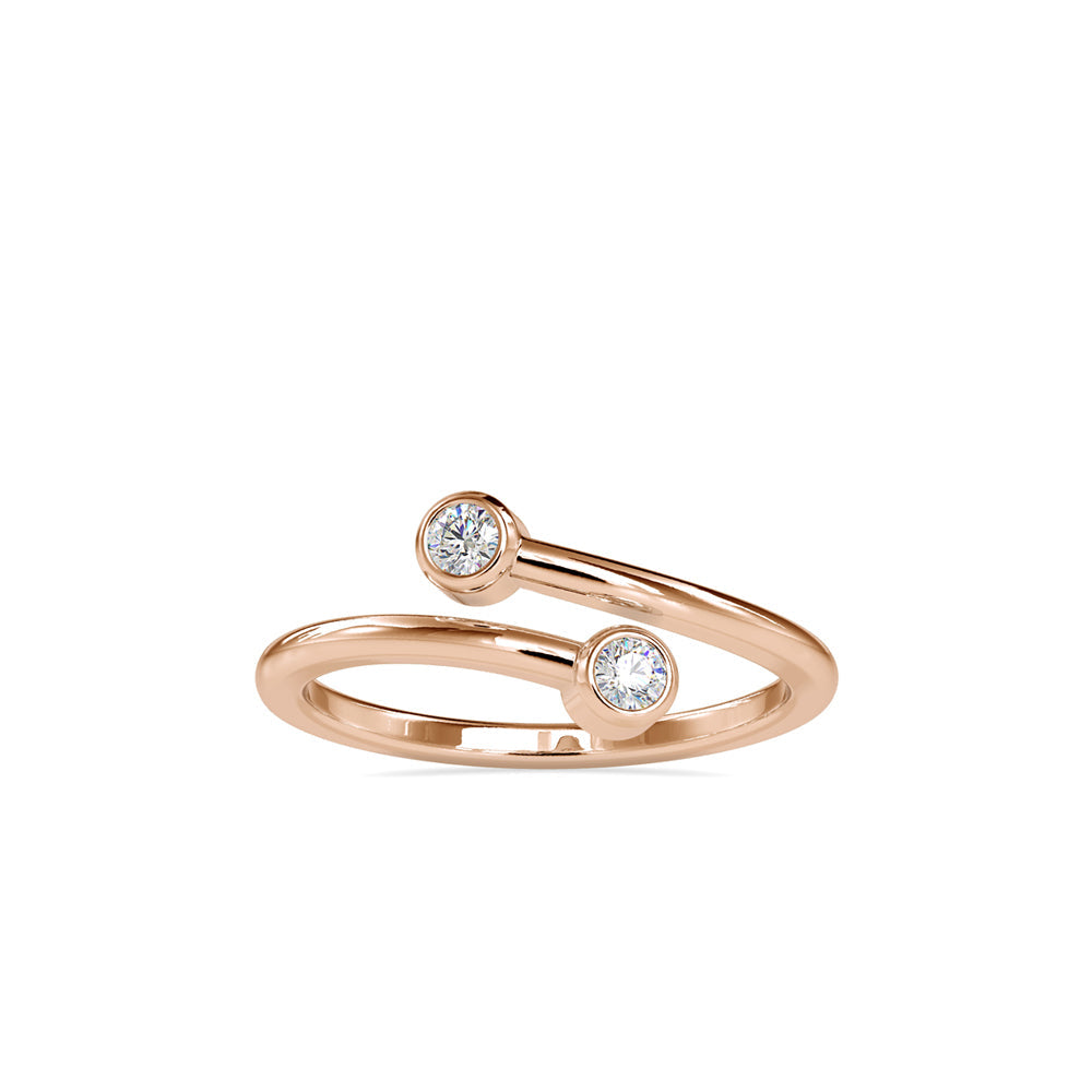 Dual Brilliance Open Elegance Ring