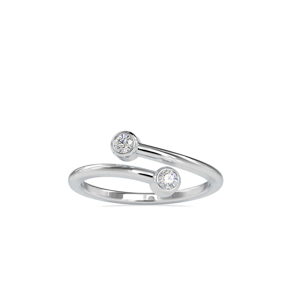 Dual Brilliance Open Elegance Ring