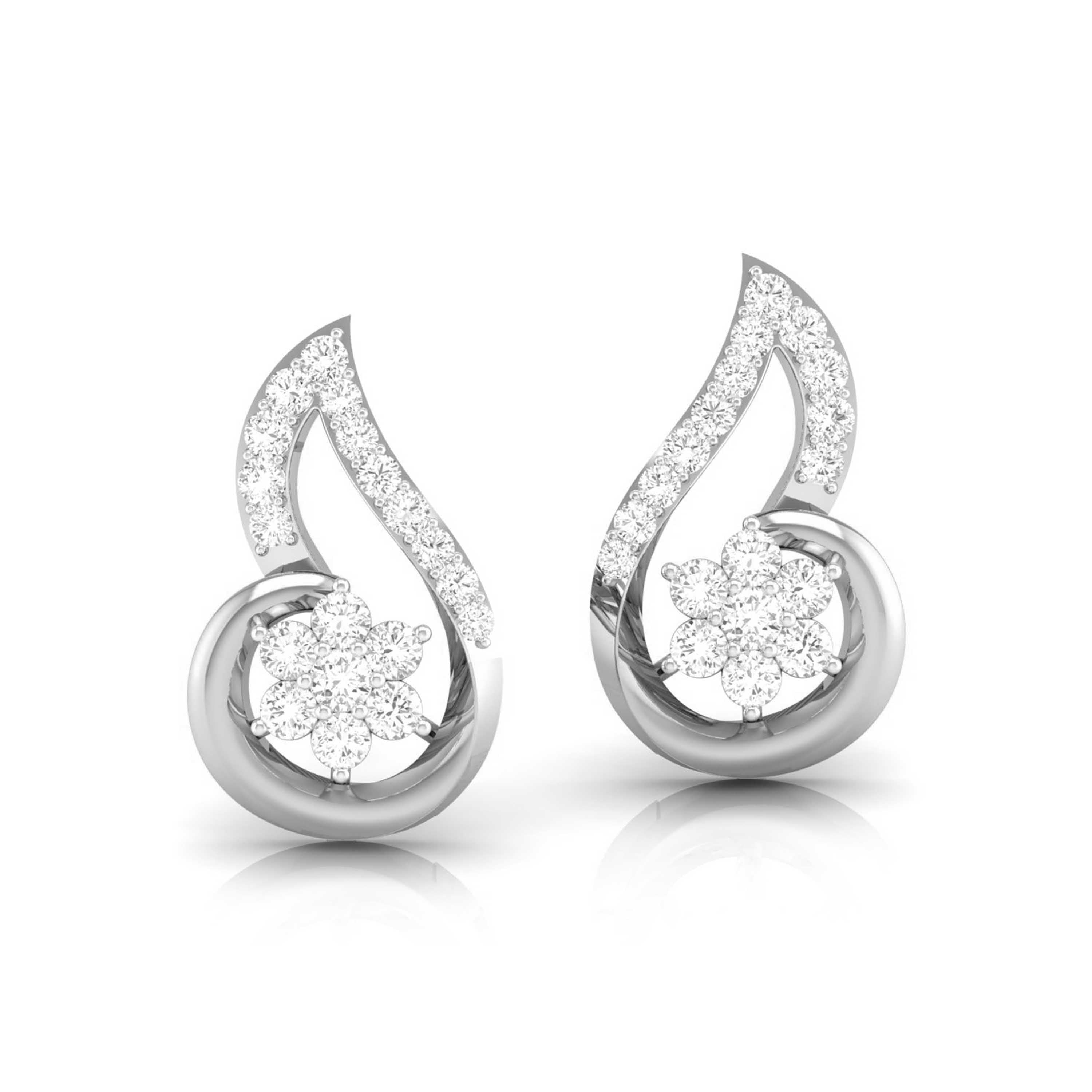 Fluttering Wings Diamond Earrings