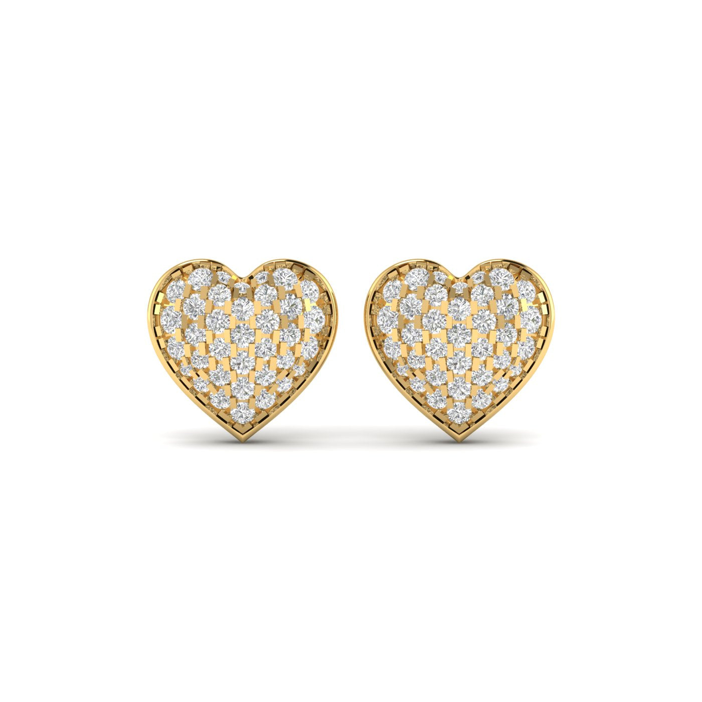 Heart Studs Diamond Earring