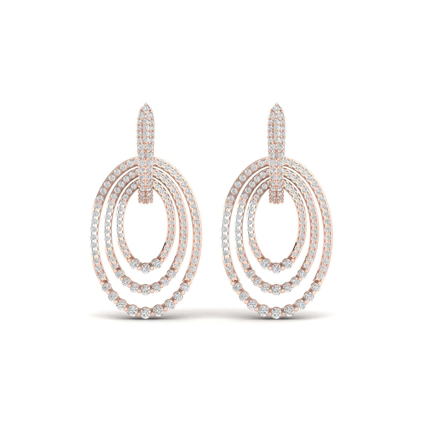 Twinkling Tassels Diamond Earrings