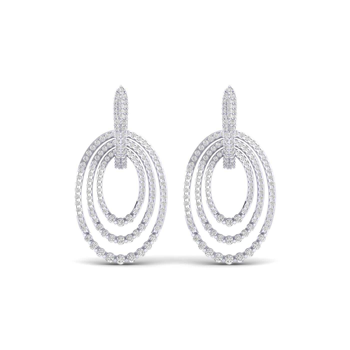 Twinkling Tassels Diamond Earrings