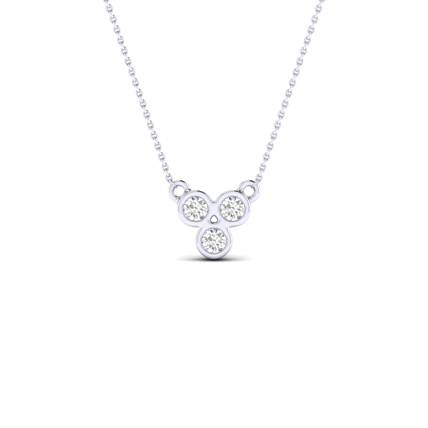 Lafonn Oval Five-Stone Necklace (1.4 CTW): Precious Accents, Ltd.