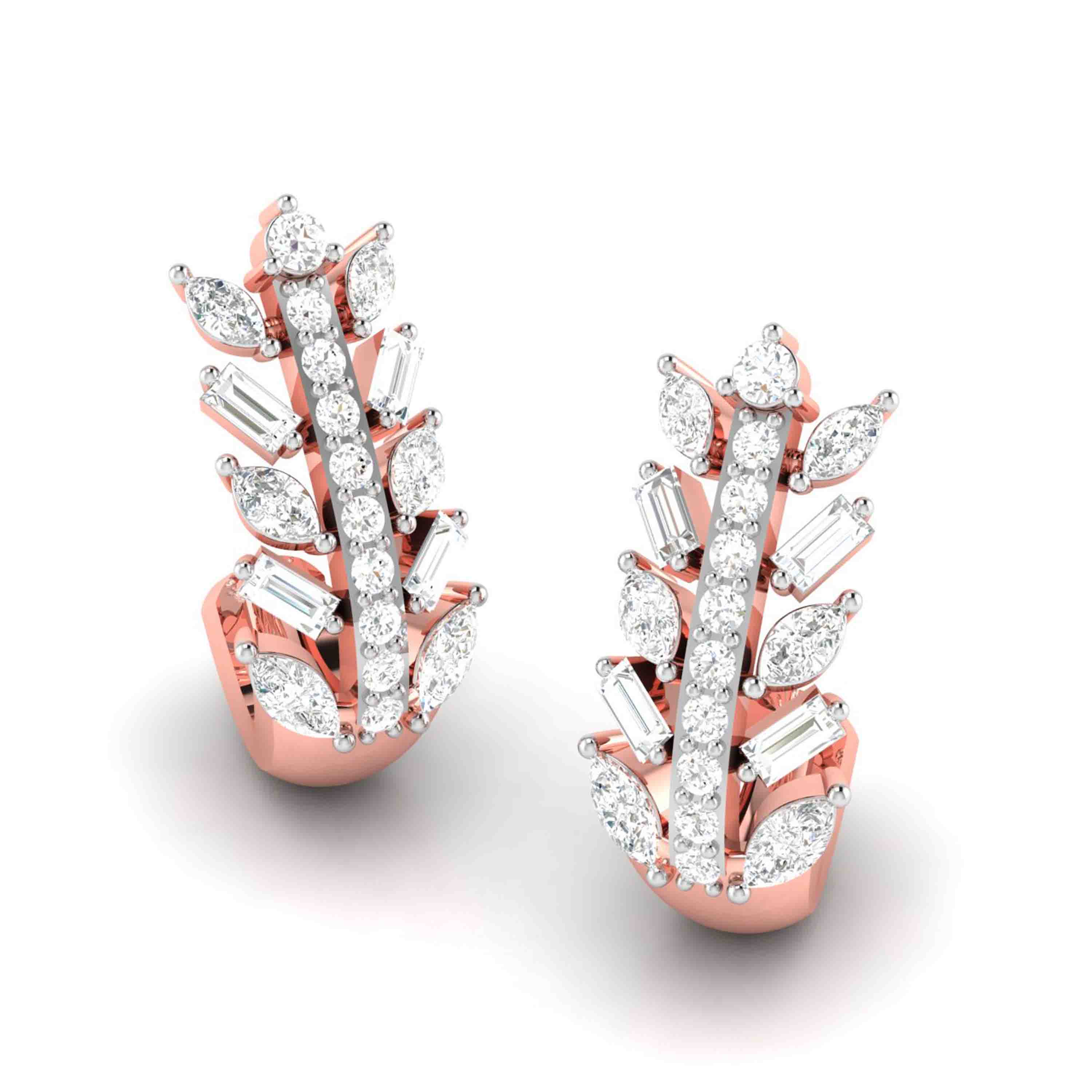 Scorpion Stinger Diamond Earrings