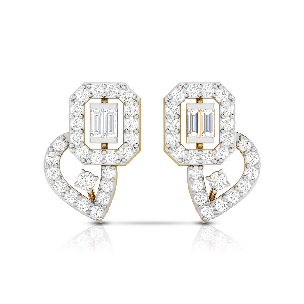 Serene Cascade Diamond Earrings