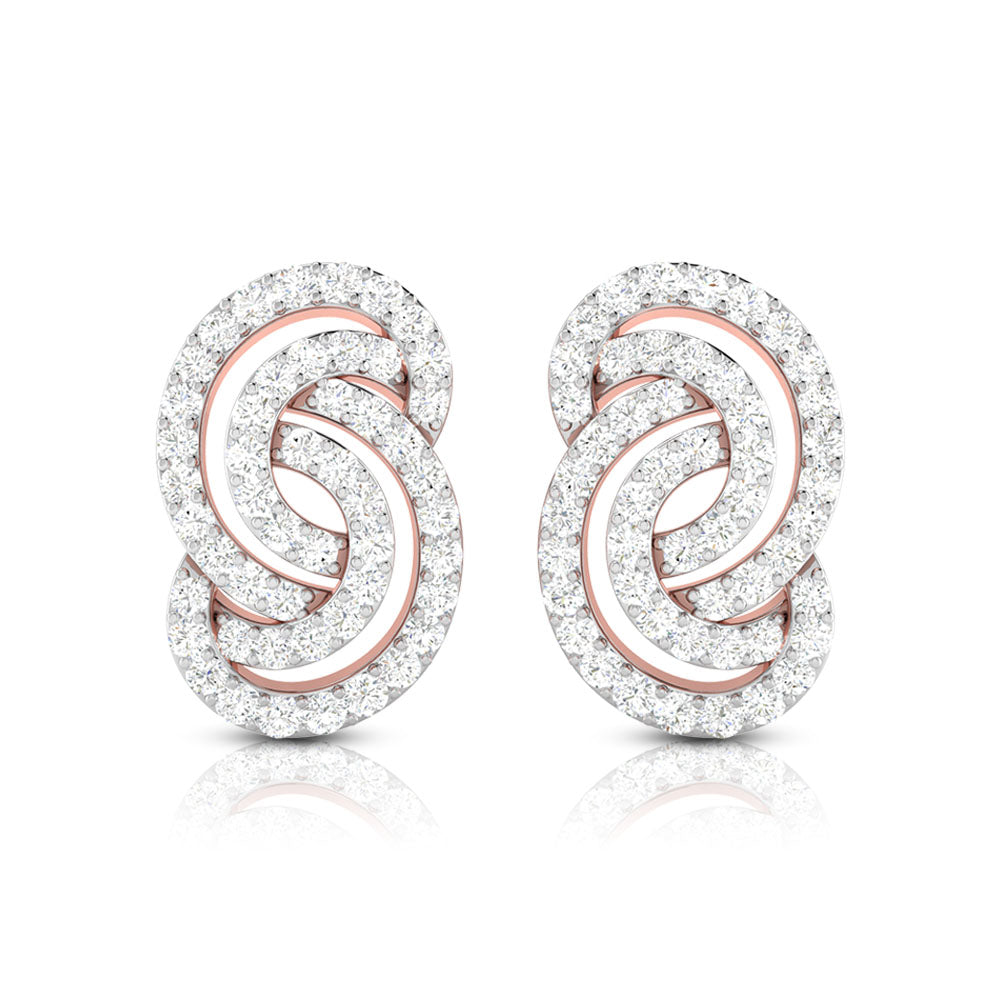 Infinity Sparkle Diamond Earrings