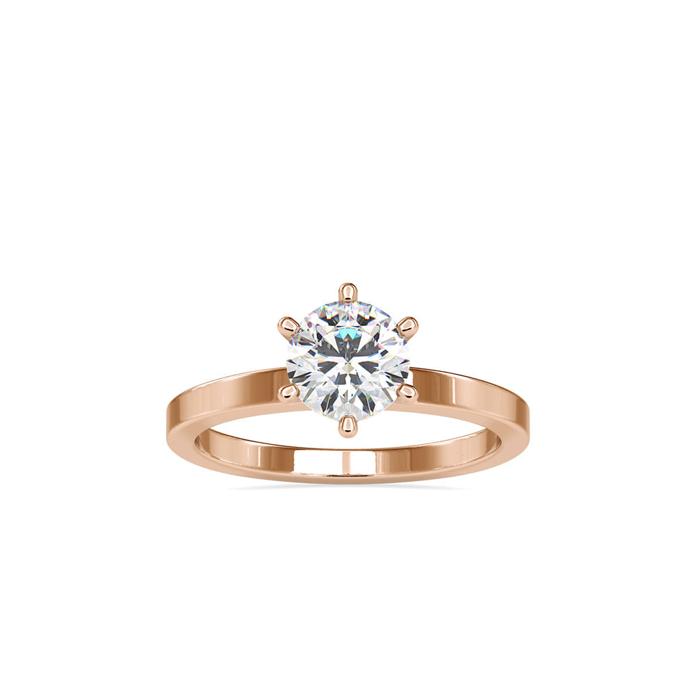 Round Solitaire Ring, Diamond Engagement Ring