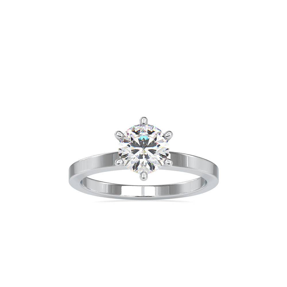 Round Solitaire Ring, Diamond Engagement Ring