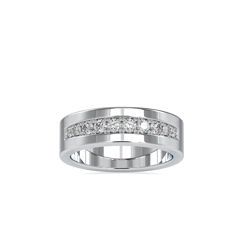 GlimmerCurve Diamond Ring, Wedding Band