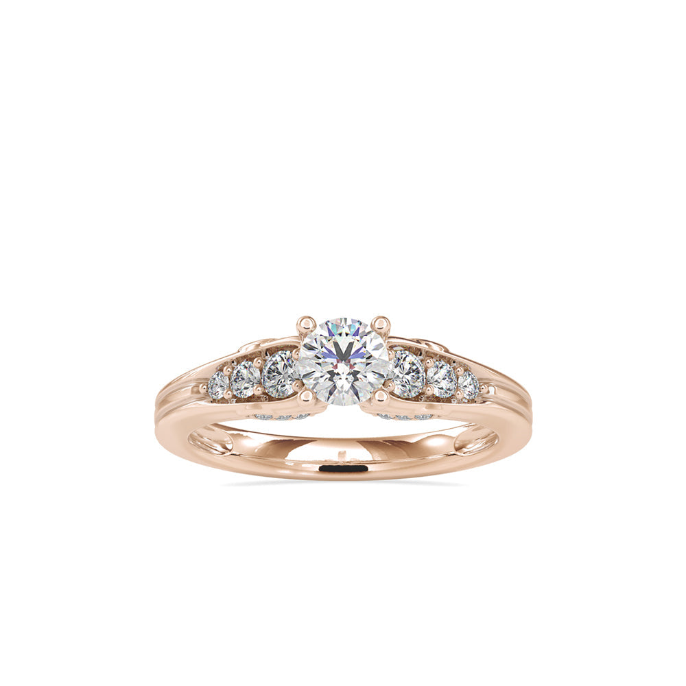 Brilliant Crescent Diamond Ring