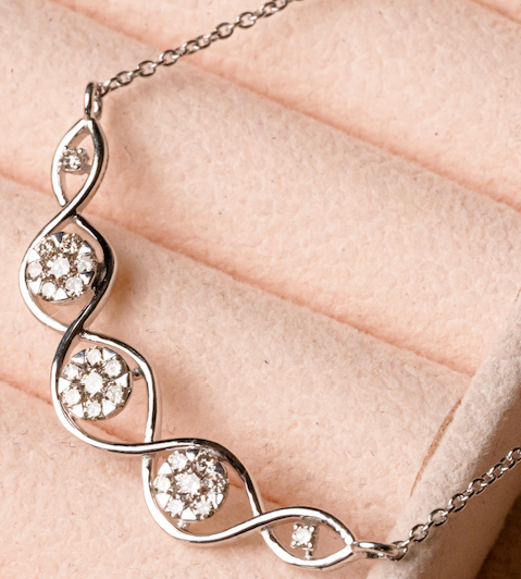 Timeless Floral Diamond Necklace